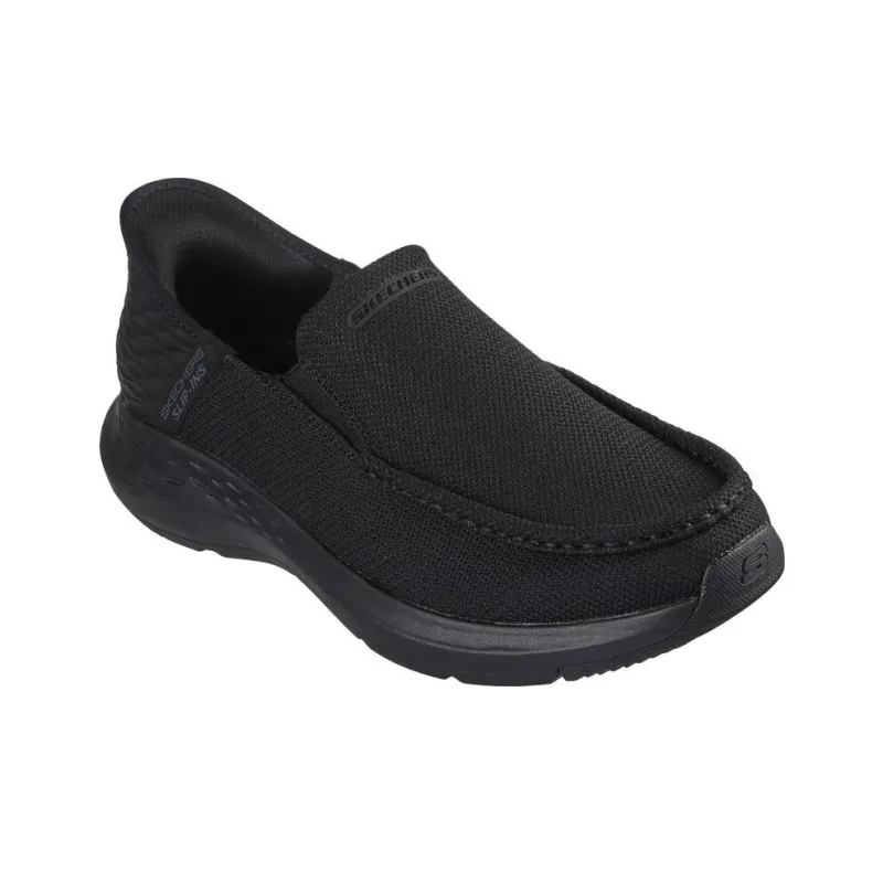 Skechers Slip Ins Anti Slip Wear Resistant Low Top Casual Shoes Men's Black-1