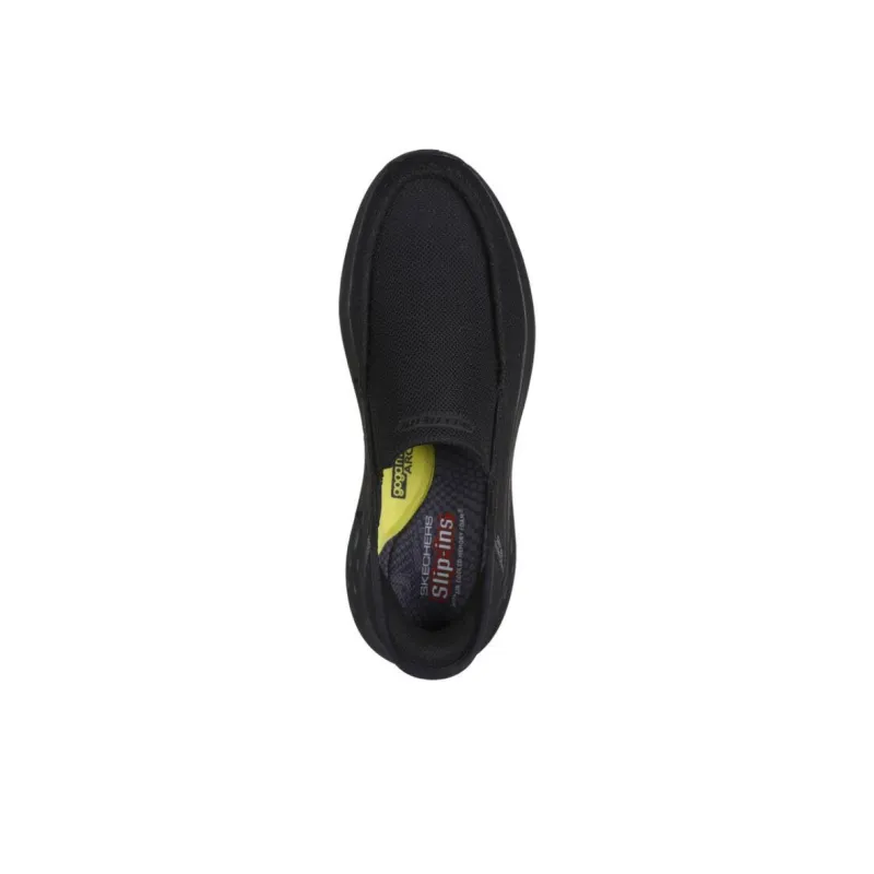 Skechers Slip Ins Anti Slip Wear Resistant Low Top Casual Shoes Men's Black-2