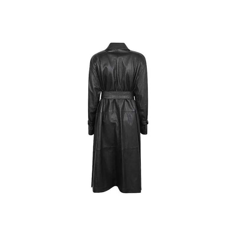 MaxMara Leather Jacket Women's Black-1