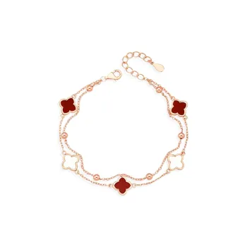 STQ S925 Silver Bracelets Women's Bestie Same Style