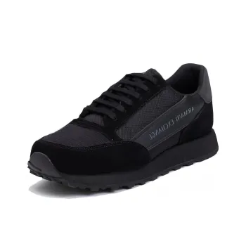 ARMANI EXCHANGEAE Low Top Sports Casual Shoes Men's Black