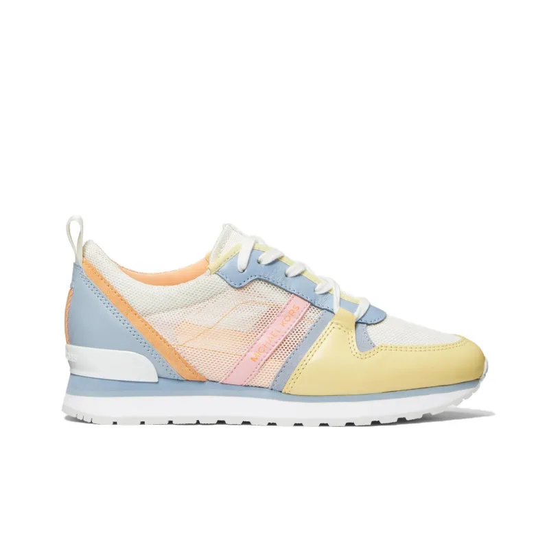 MICHAEL KORS Dash Cushioned Wear-Resistant Breathable Lightweight Low-Top Casual Shoes Women's Blue Beige Yellow-1