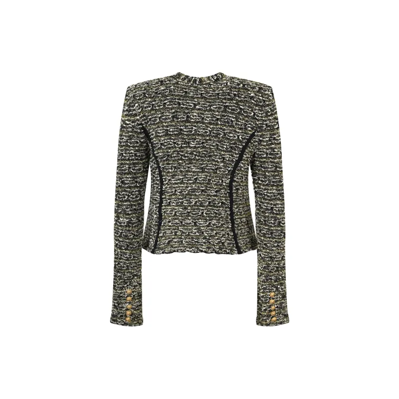 CHARM PICK Cropped Coats Women's Image Color-1