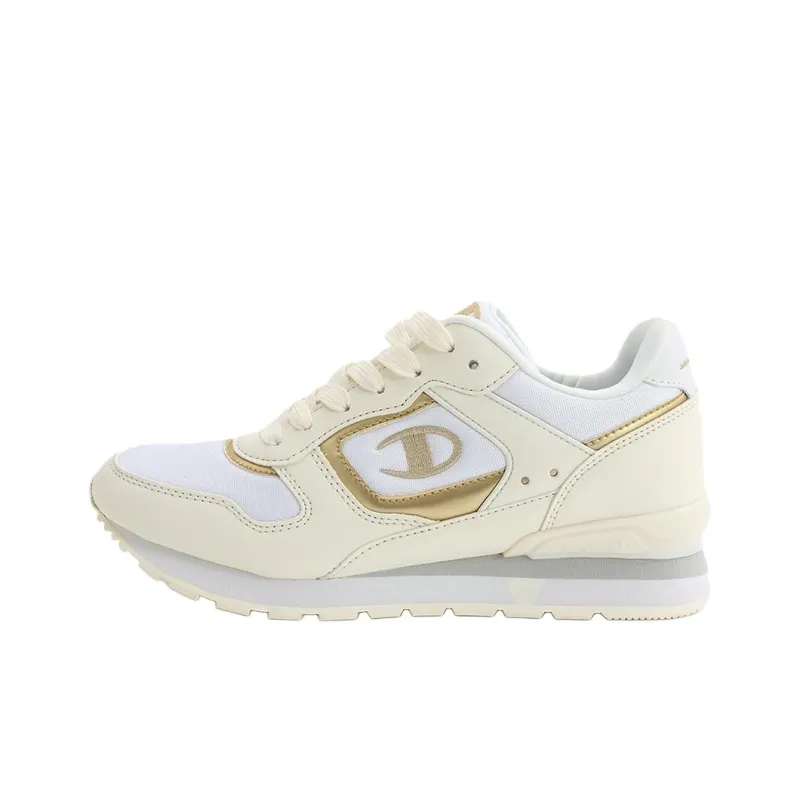 Champion Anti-Slip Wear-Resistant Low-Top Casual Running Shoes Women's Ecru Gold-0