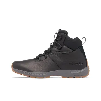 Columbia Landroamer Waterproof And Wear resistant High Top Outdoor Shoes Men's Black Gray