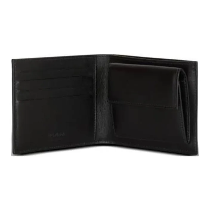 BalmainHair Calfskin Wallet Men's Black Multicolor-2