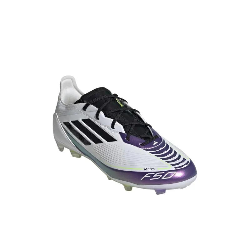 Adidas F50 PRO Anti Slip Wear Resistant Low Top Kids' Soccer Shoes White Black Kids'-1
