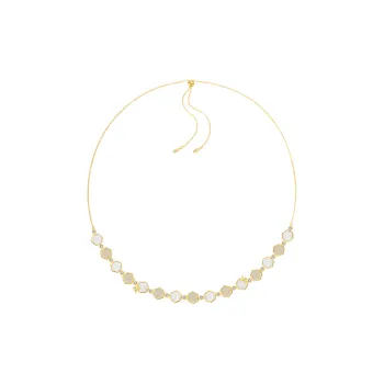 BABYBEI 925 Sterling Silver Mother Of Pearl Bee Gold Elegant Advanced Necklaces Women's
