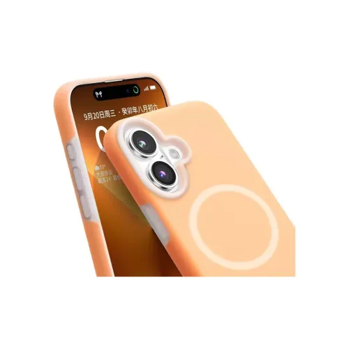 LONGYUGU Silicone Material Jelly Magnetic Phone Case Compatible With Apple 12/13/14/15/16/Pro/Pro Max