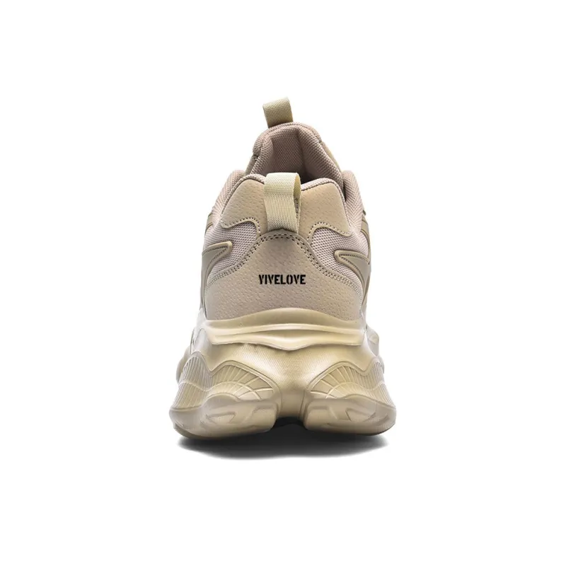 YIVELOVE Anti-Slip And Wear-Resistant Height Increasing Low-Top Chunky Sneakers Men's-4