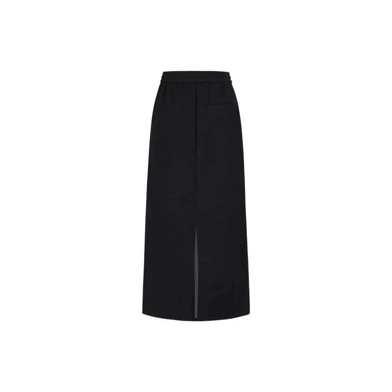 JZ. ANNAKRO Casual Long Skirts Women's Black Gray-1