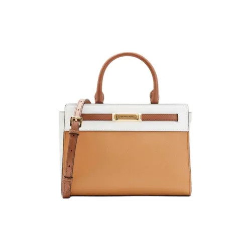 MICHAEL KORS Polyurethane Tote Bag Shopping Bag Shoulder Bag Crossbody Bag Handbag Small Size Women's White & Yellow