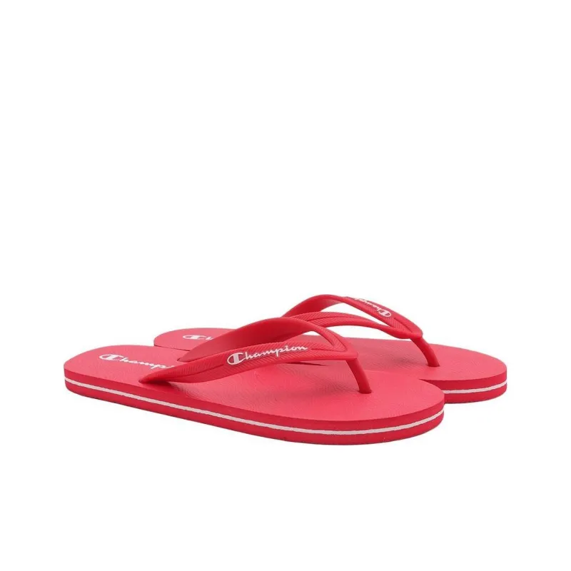 Champion Rubber Sole Abrasion-Resistant Flip Flops Men's Red-3
