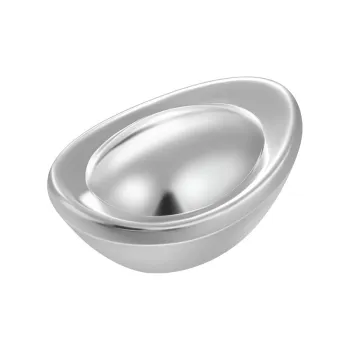 LAOYINJIANG Solid Smooth Finish Silver Ingot Unisex