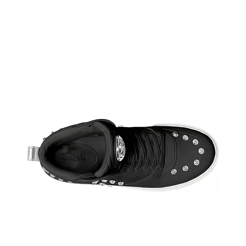 MICHAEL KORS Emmett High-Top Skateboard Shoes Women's Black-3