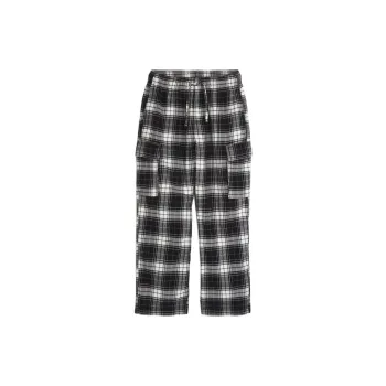 Hollister Pajama Pants Men's Black Plaid