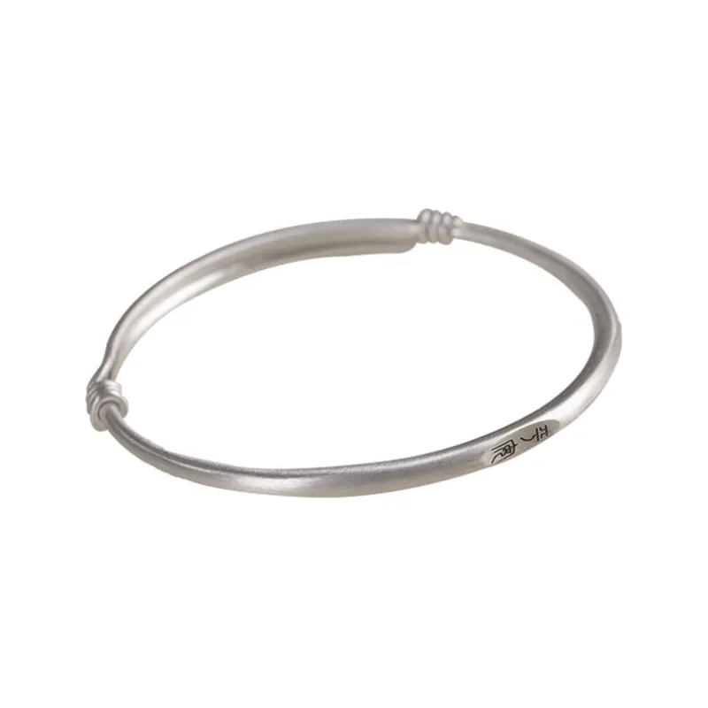 AQI 999 Fine Silver Bangles Unisex-0