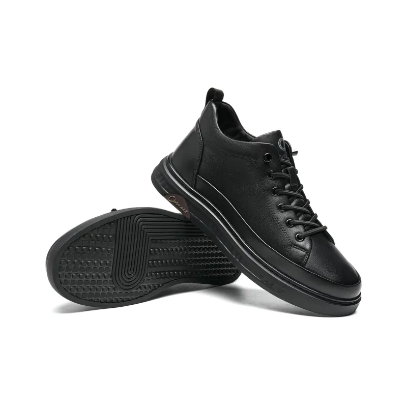 C°BANNER Low Top Skateboard Shoes Men's Black Plus Size-3
