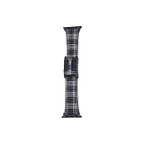 H Plaid Magnetic Apple Style Image ~ Gray White Plaid
