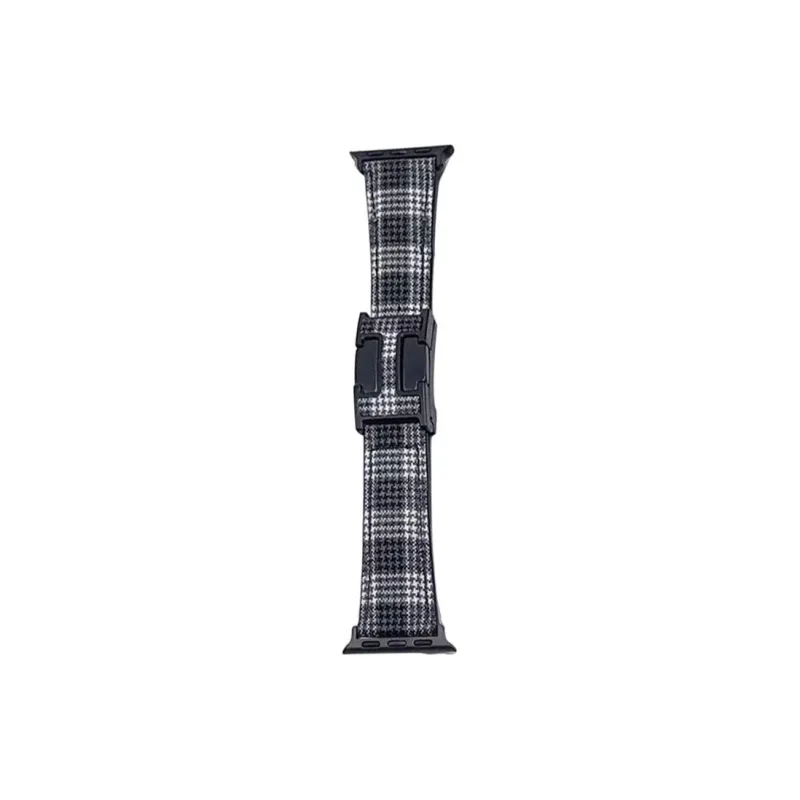 NCFCK Apple Compatibility Watch Band Plaid Material-3