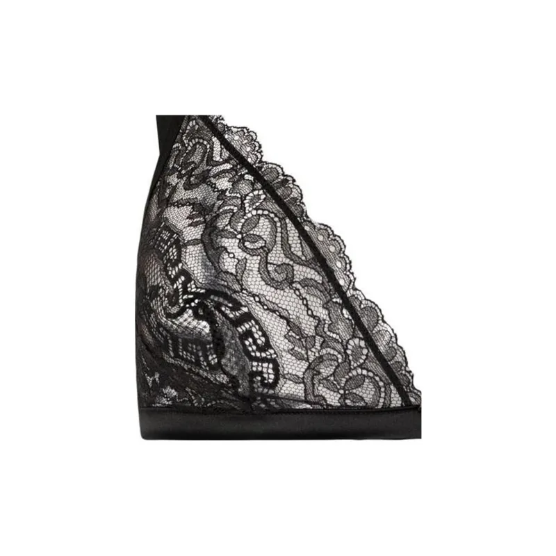 VERSACE Medusa Head Plaque Lace Bra-2