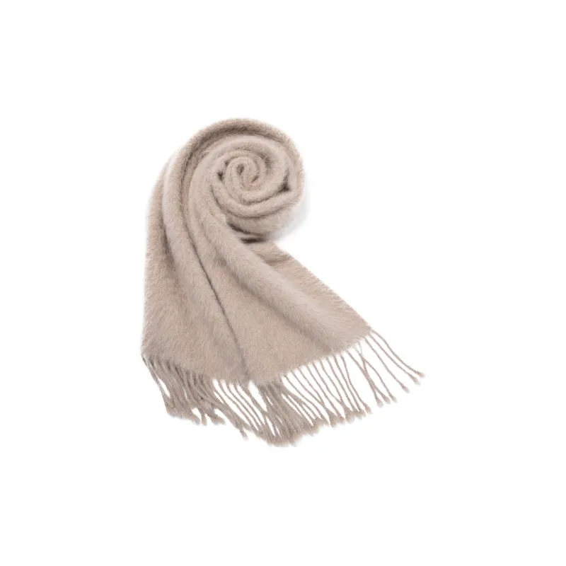 JEFFSUN 92% Fox Fur Knit Scarves Women's-1