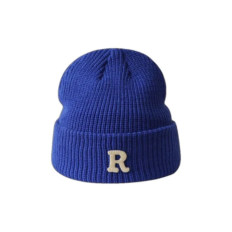 DZP Fleece Thread Beanies Unisex Black Beige Coffee Blue-3