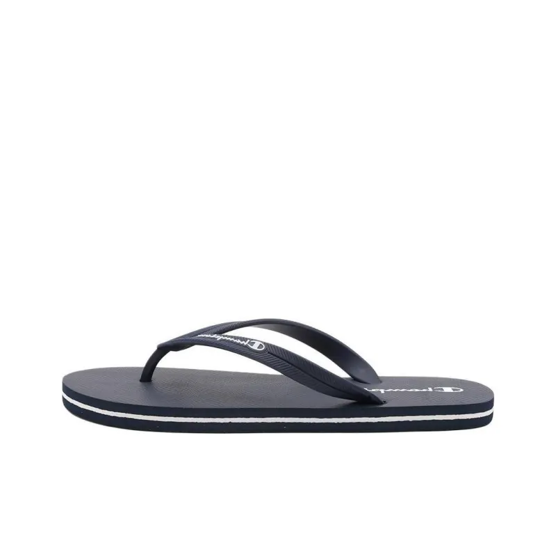 Champion Rubber Sole Abrasion-Resistant Flip Flops Men's Black-0