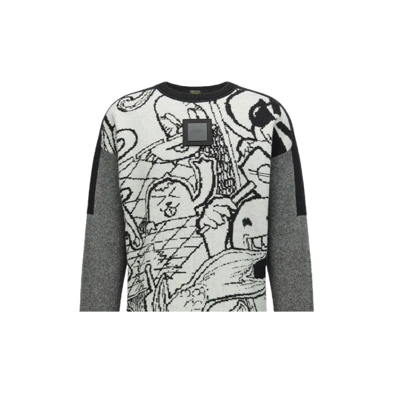 HUGO BOSS FW22 Sweater Men's Gray-4