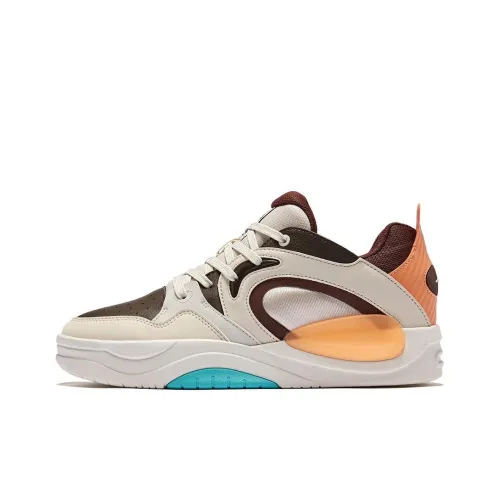 Erke Impression Panda 3 Wear combine And Lightweight Low Top Skateboard Shoes Men's Deep Sandalwood Cream Gray