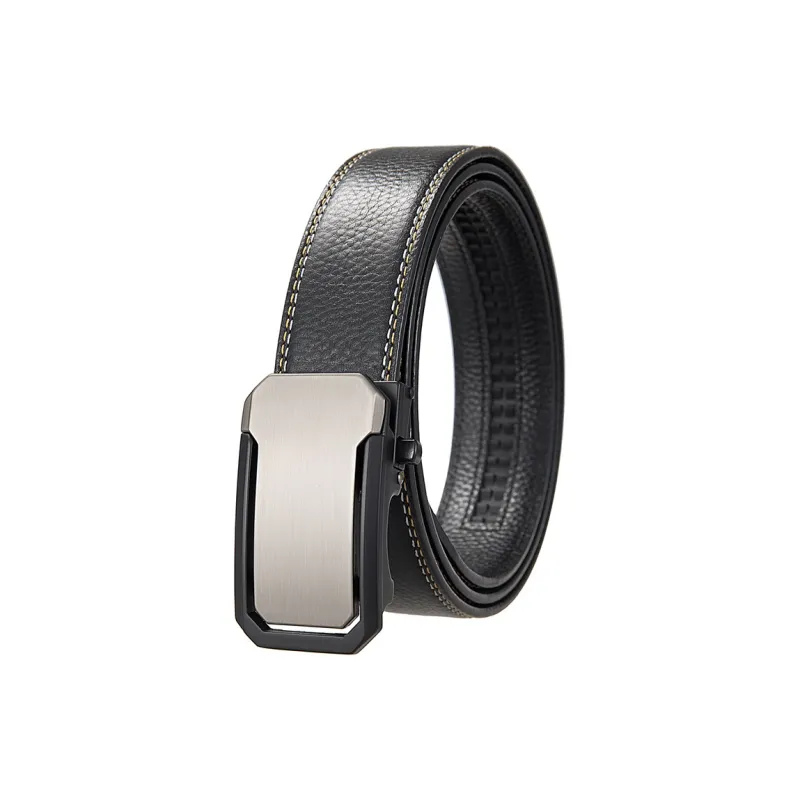 YUZHAOLIN Top Grain Cow Leather Leather Belts Men's 3.5CM-0