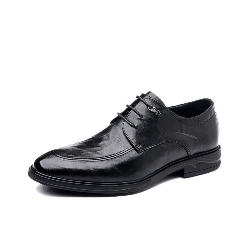 ΛOLUNKΛ Men's Casual Shoes Men Low Top Black/Brown-5