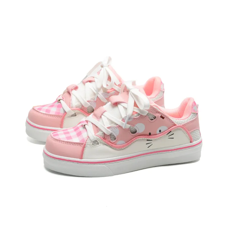 7 SEVFUN Wear resistant And Lightweight Low Top Skateboard Shoes Women's Strawberry Pink Box Included-4