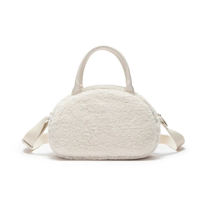 Lee Fabric With PU Crossbody Bag Regular Women's Ecru-1