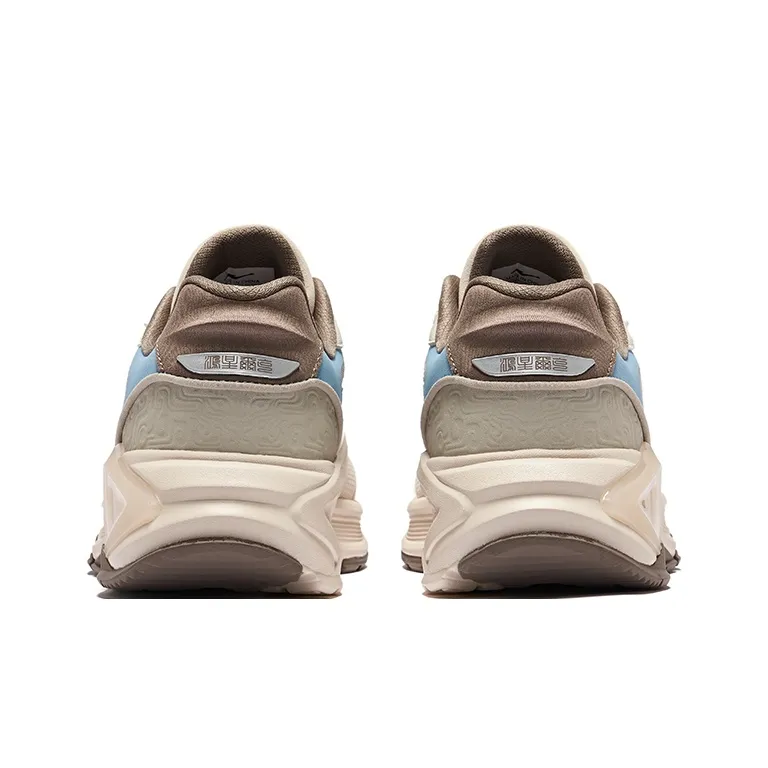 Erke Seal 2 Durable Breathable Low-Top Casual Shoes Men's Egg Cream Gray Warm Mist Gray-4