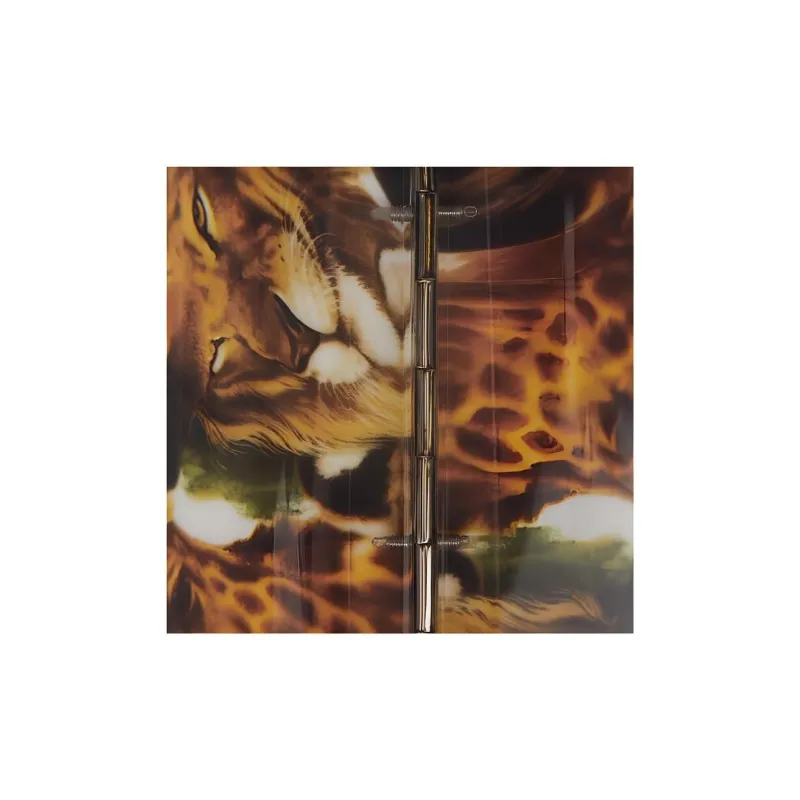 Acne Studios Per B Sundberg Collaboration Acrylic One Shoulder Crossbody Clutch Women's Cognac Brown-4