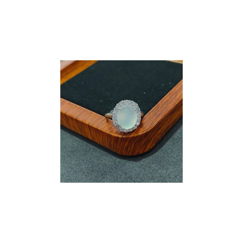 Grace Chalcedony Jade Rings Women's-9