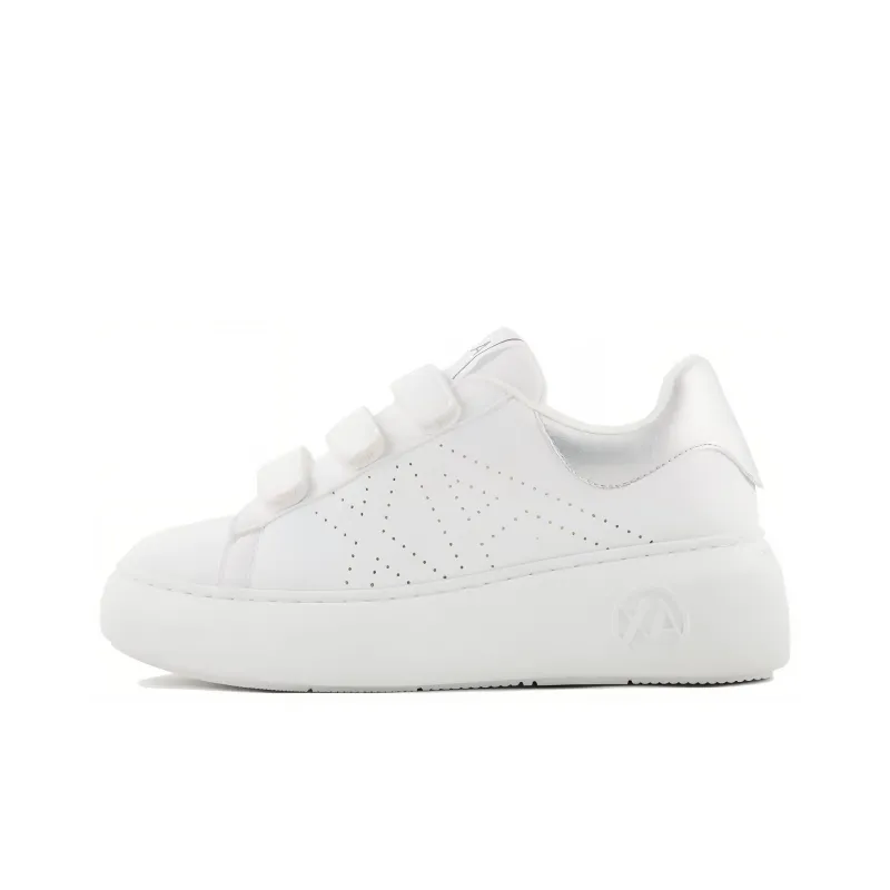ARMANI EXCHANGEAE Low Top Skateboard Shoes Women's White-0