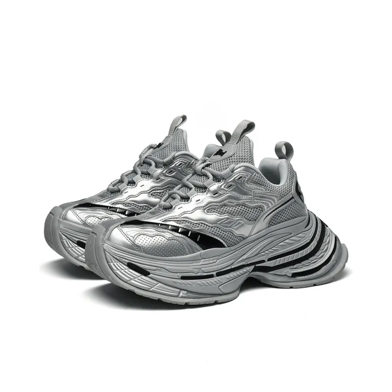 Grumpy Ram Height Increasing Slip Resistant Low Top Chunky Sneakers Unisex-1