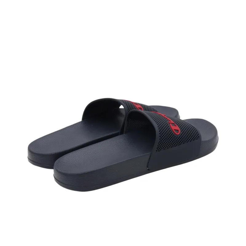 Champion Slip-Resistant Slide Slippers Men's Blue Red-2