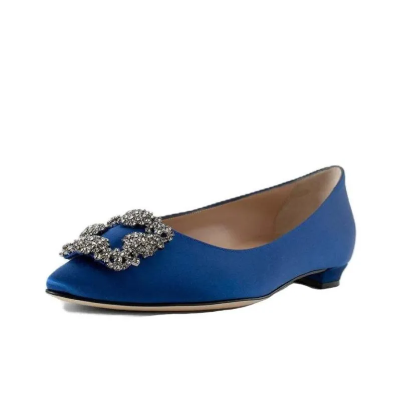 MANOLO BLAHNIK Hangisi Heeled Ballerina Shoes-3