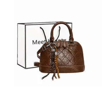 Fitchell Pu Handbag Shoulder Bag Crossbody Bag Women's Brown/Ecru/Red/Black