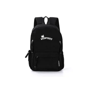 Wenpercy Nylon Backpack Regular Unisex Khaki/Red/Army Green/Gray Black