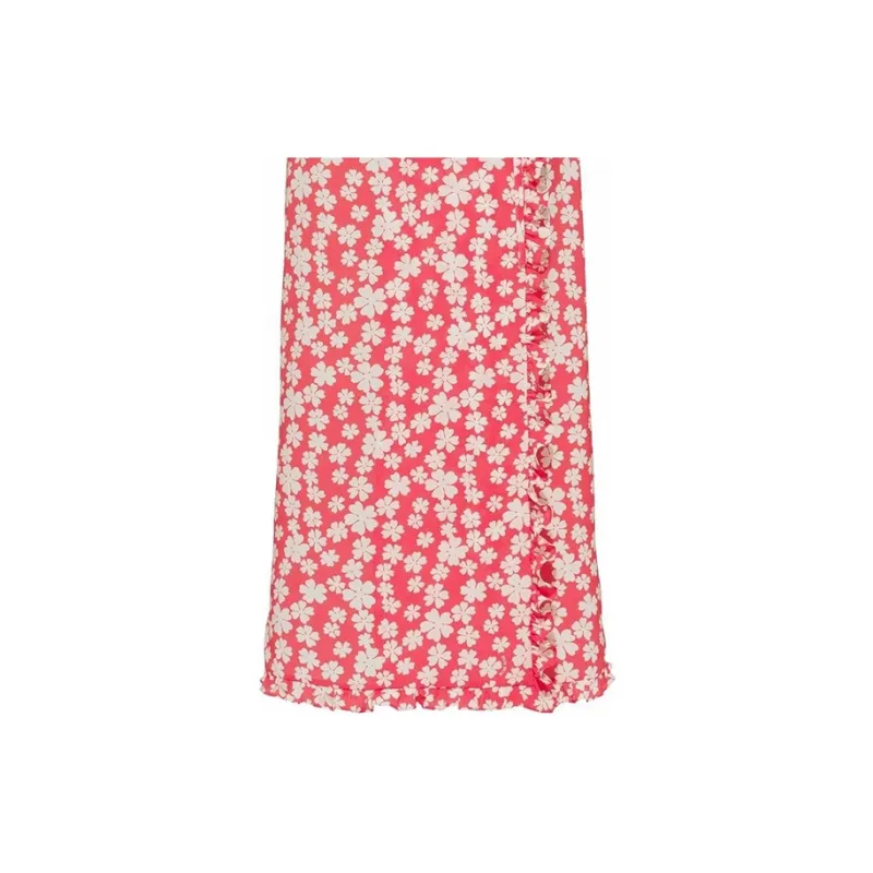 MIU MIU Casual Long Skirt Women's Red-5