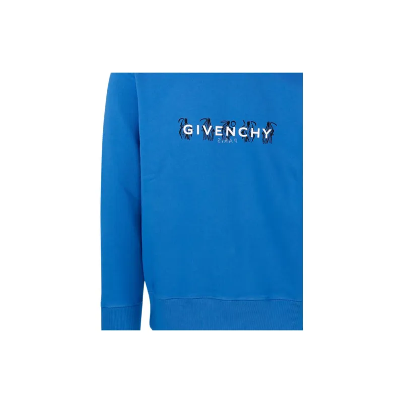 Givenchy Slim Fit Reversed Print Sweatshirt-4