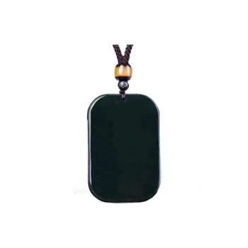 Jing Ruyu Hetian Jade Necklaces Green Jade Unisex