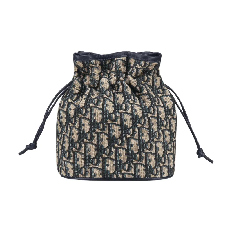 DIOR 30 Montaigne Cotton Bucket Bag, Shoulder Bag, Crossbody Bag Mini Women's Blue-2