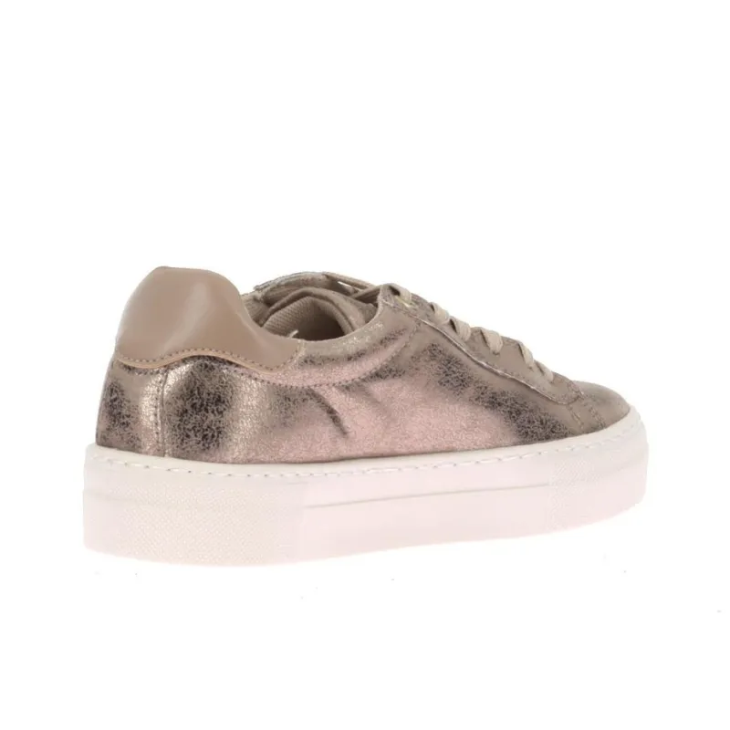 GEOX CLAUDIN Low Top Skateboard Shoes Women's Gold-2