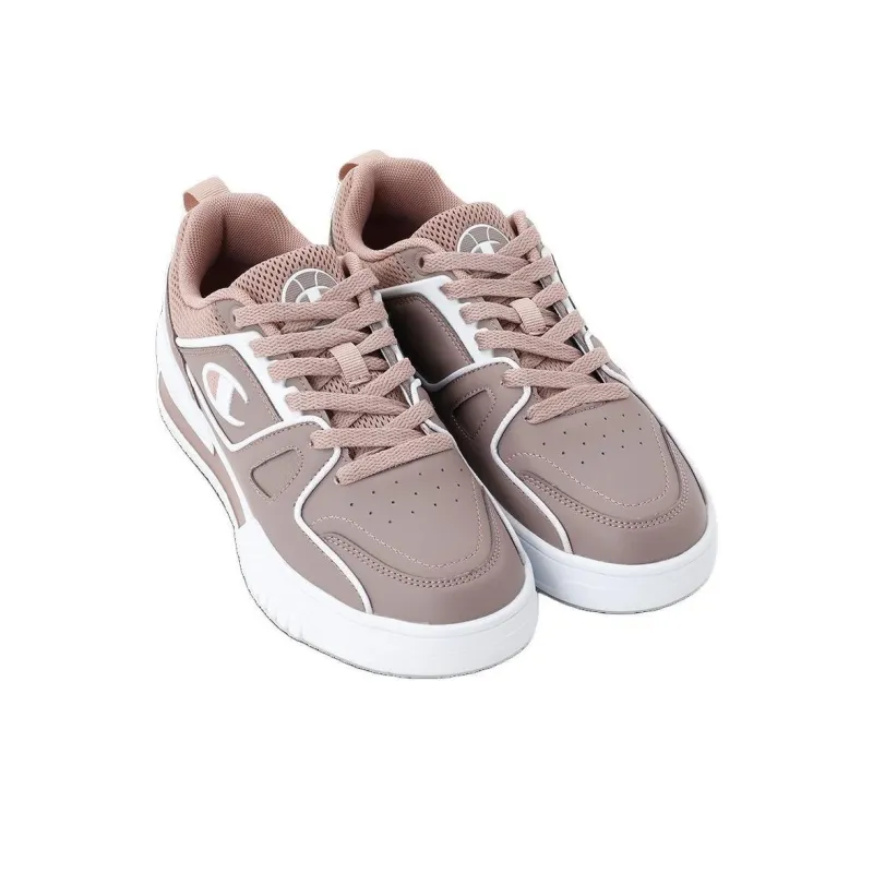 Champion Cushioning Anti Slip And Wear Resistant Low Top Casual Shoes Women's Gray Pink-2