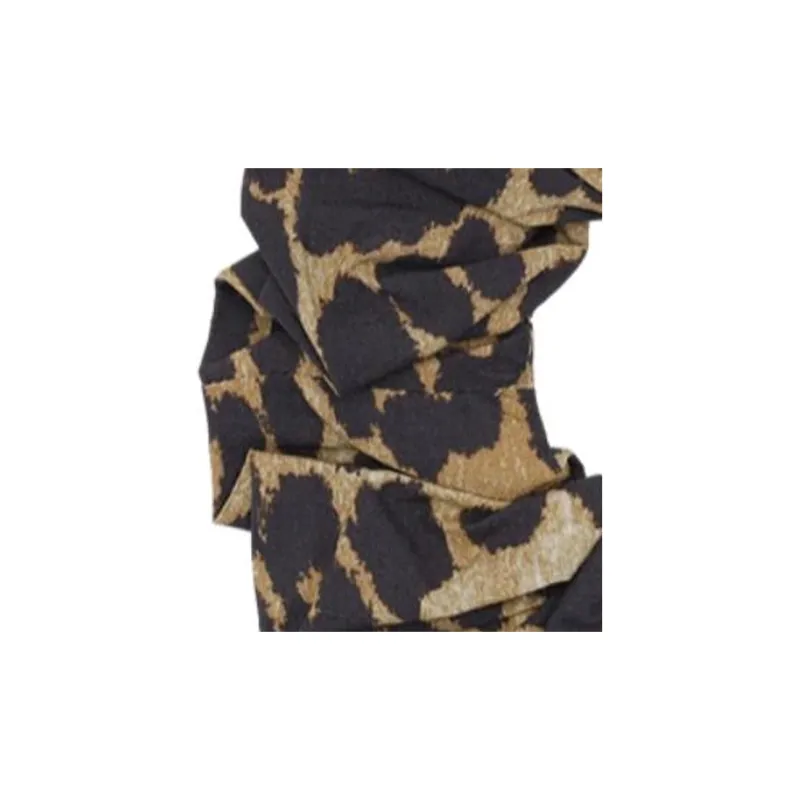 GANNI Cotton Hair Ties Women's Leopard Print-1